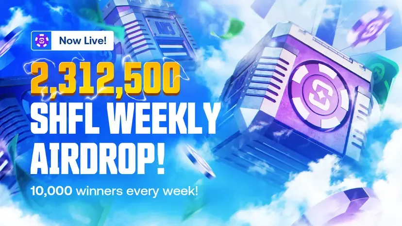 SHFL Weekly Airdrop – 2,312,500 SHFL jutalom